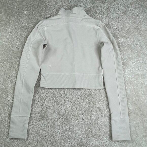 Lululemon Take It In Stride Half Zip Long Sleeve Crop Top - Picture 3 of 11